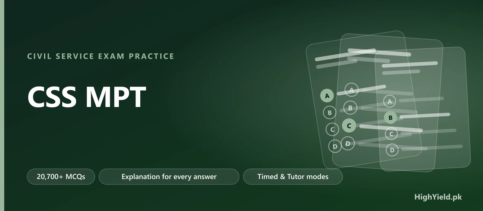 CSS MPT question bank